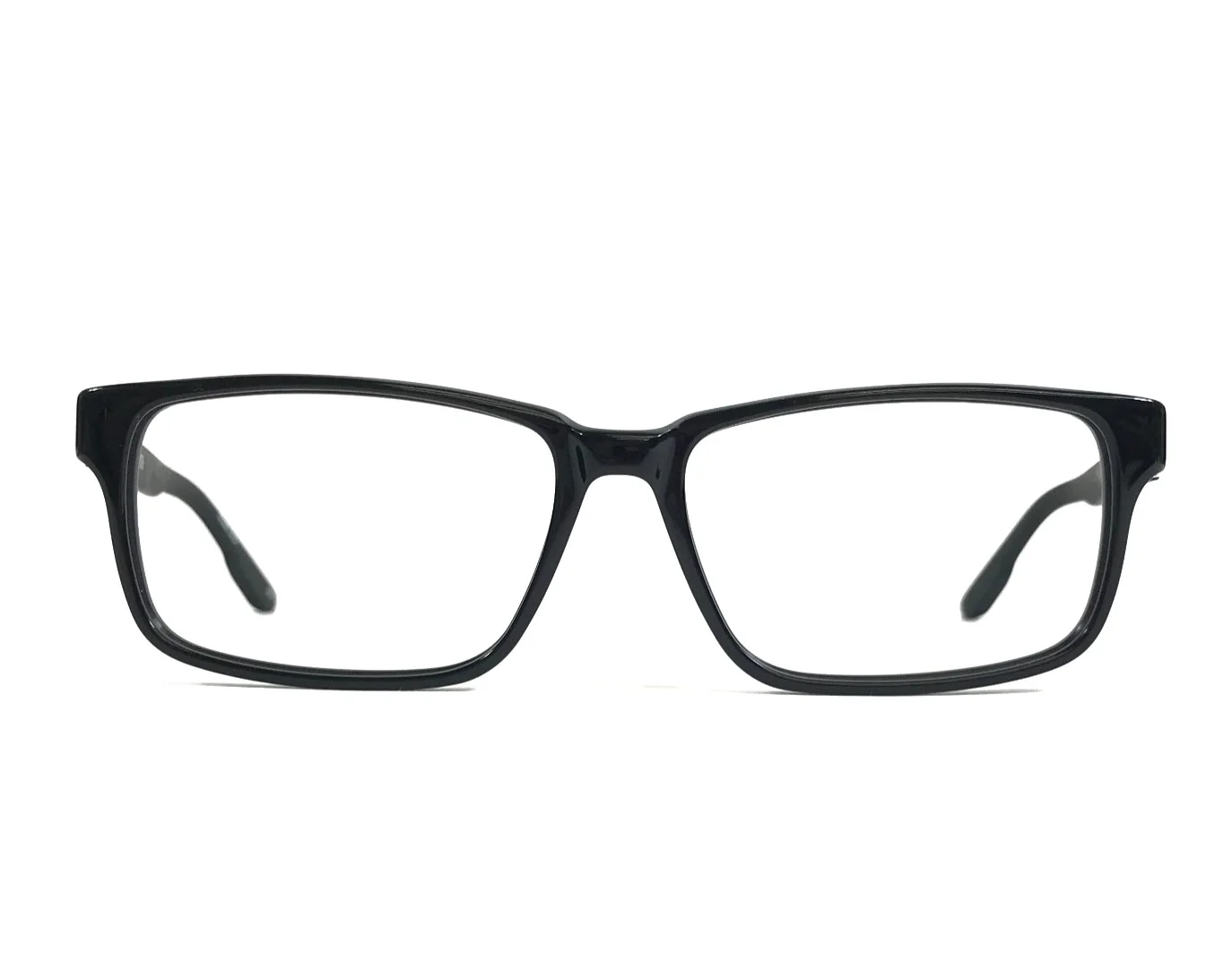 Columbia Eyeglasses Frames C8000 001 Polished Black Rectangle Full Rim 58-16-145