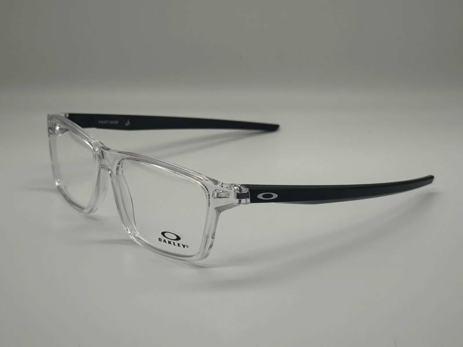 NEW OAKLEY OX8164-0257 POLISHED CLEAR EYEGLASSES FRAMES RX 57-17