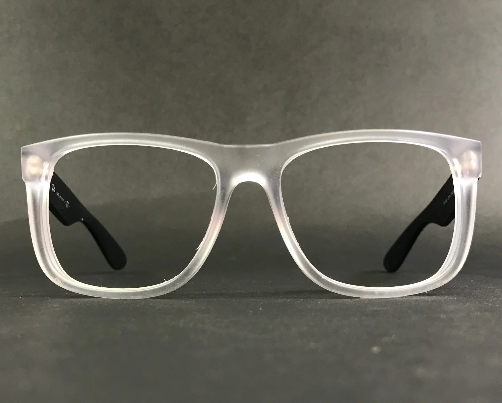 NEW RAY BAN RB 5398-F HAWKEYE 2034 BLACK CLEAR AUTHENTIC FRAMES EYEGLASSES 50-21 3